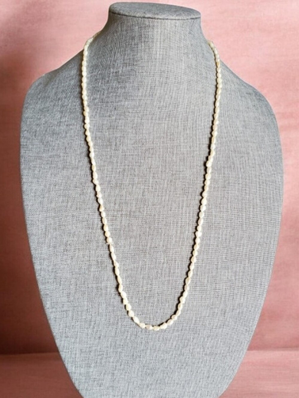 Vtg. 2pcs Rice Pearls Necklaces